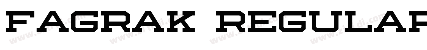 Fagrak Regular字体转换
